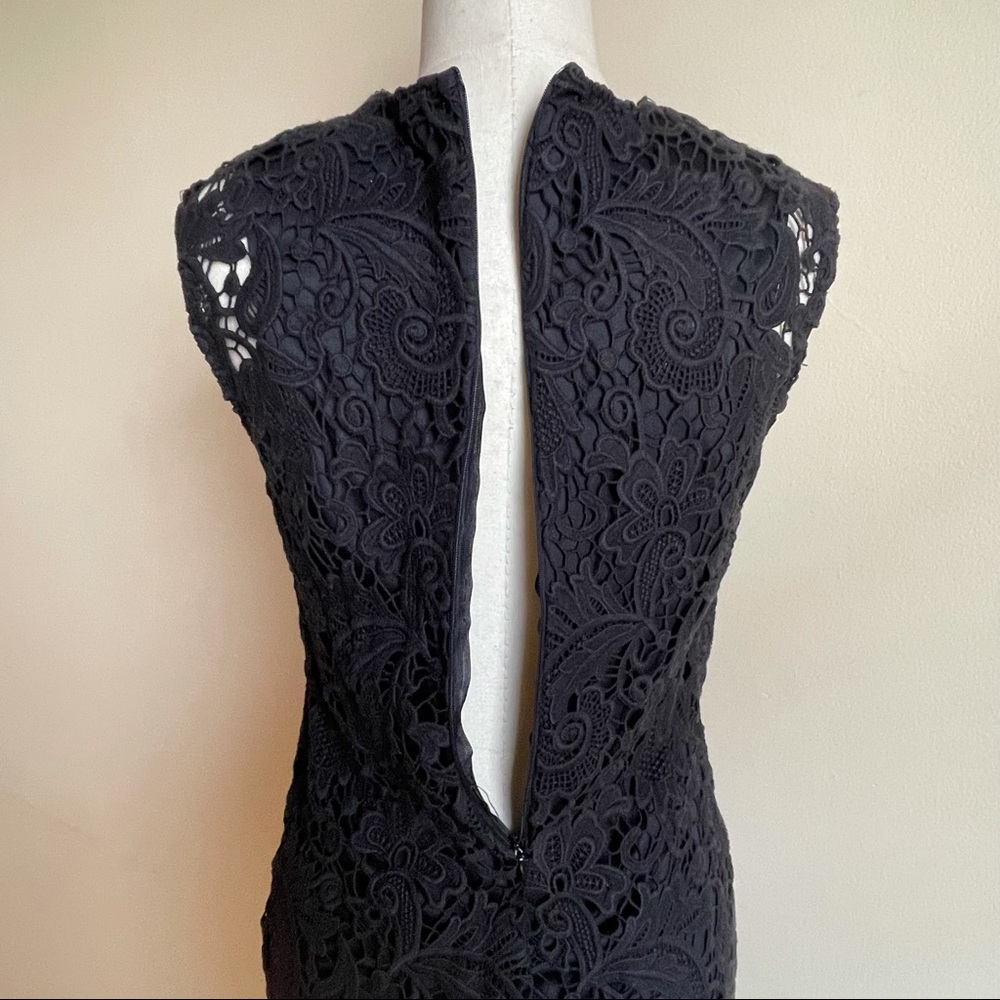 ZARA | Mini Lace Black Dress | Size M - Picture 8 of 9